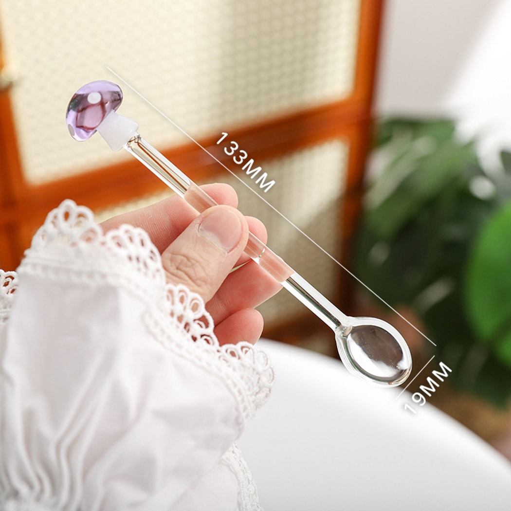 Glasira - Cute Colorful Mushroom Shape Spoon