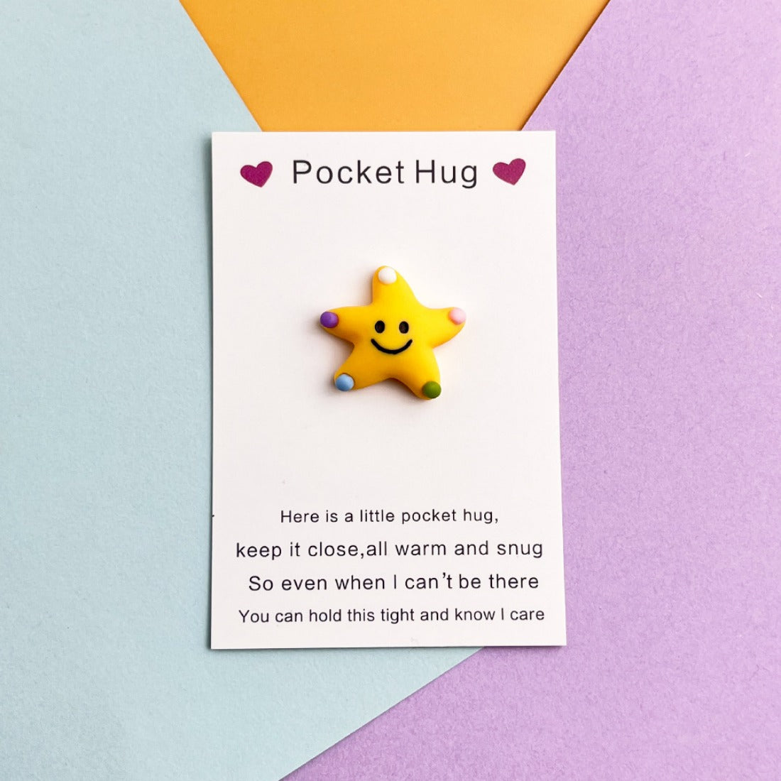 Pocket Hug Cute Smiley Starfish