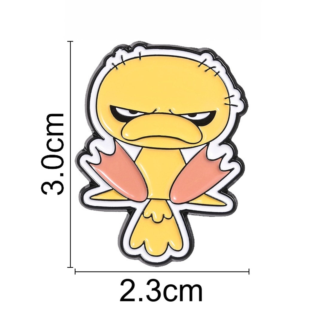 Pinori - Novelty Moody Duck Fashion Pin