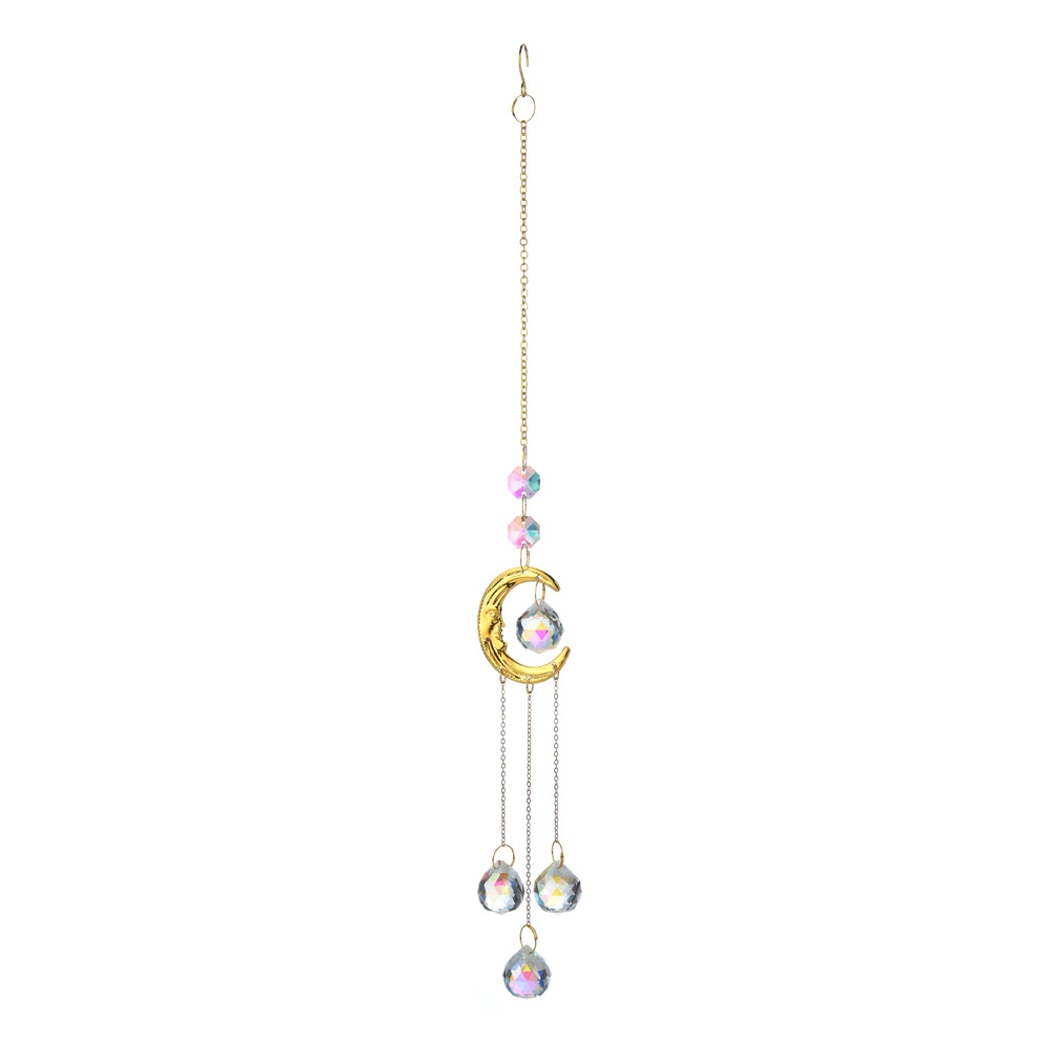 Somnira - Smiley Moon and Sun Theme Suncatcher
