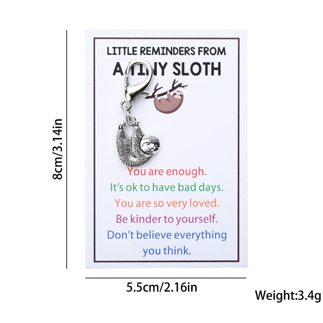 Taphug - Pocket Hug Minimal Sloth Charm Keychain