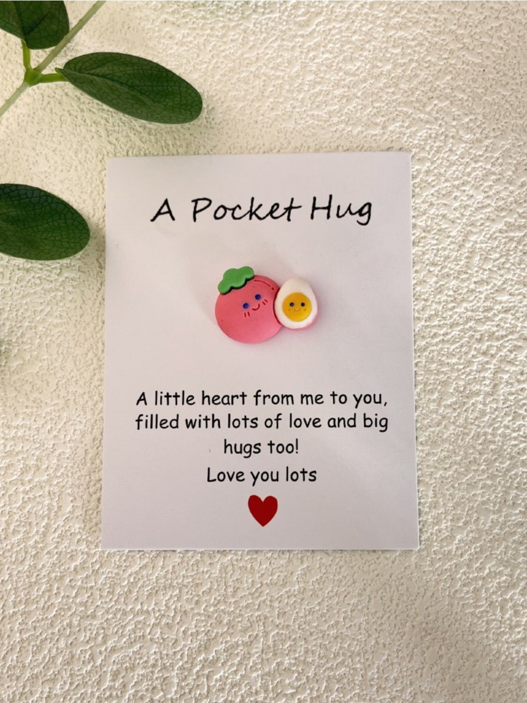 Taphug - Pocket Hug Mini Egg Series pocket hug card and keepsake token view 10