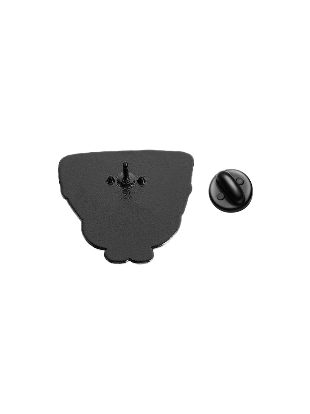 Pinori YOU ROCK cloud pin held between fingers showing size and detail