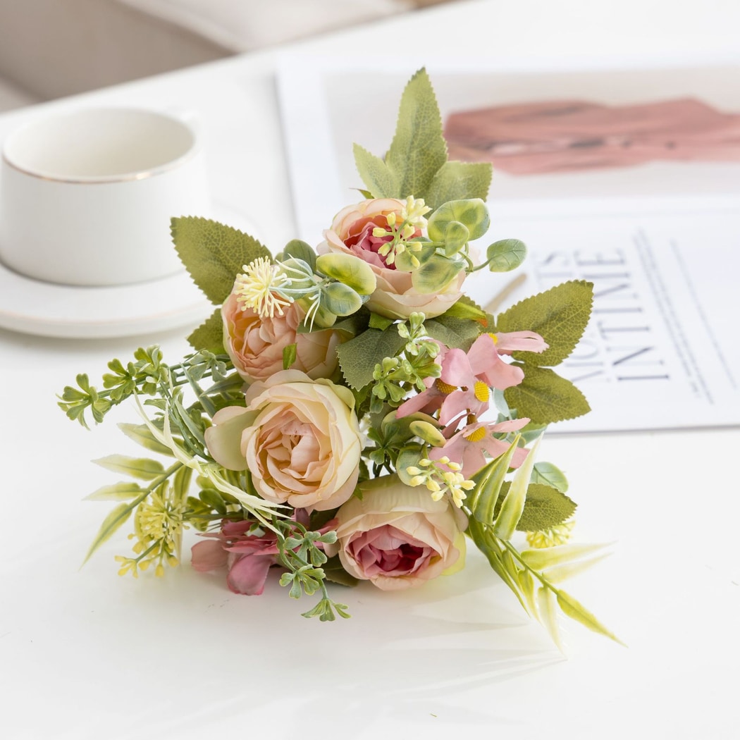 Roselle - Decorative Peony Blooms Artificial Flowers