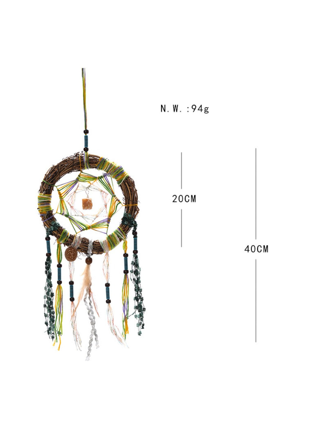Somnira - Bohemian Plastic Bead Dreamcatcher