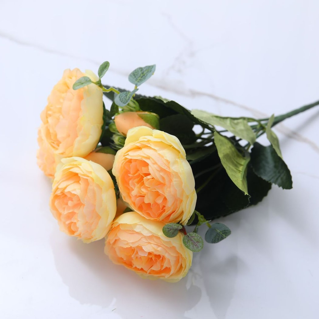 Roselle - Opulent Decorative Artificial Peony Bouquet