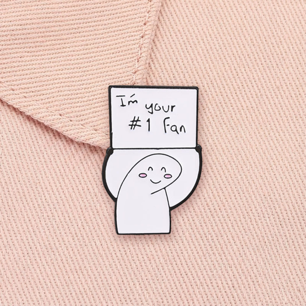 Pinori Number One Fan Enamel Pin