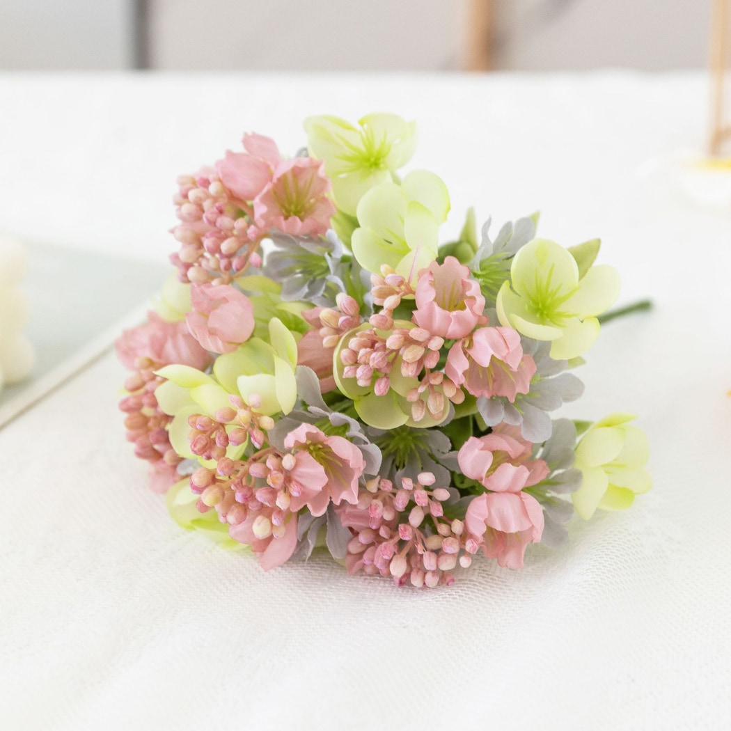 Roselle - Vibrant Artificial Camellia Flower Bouquet