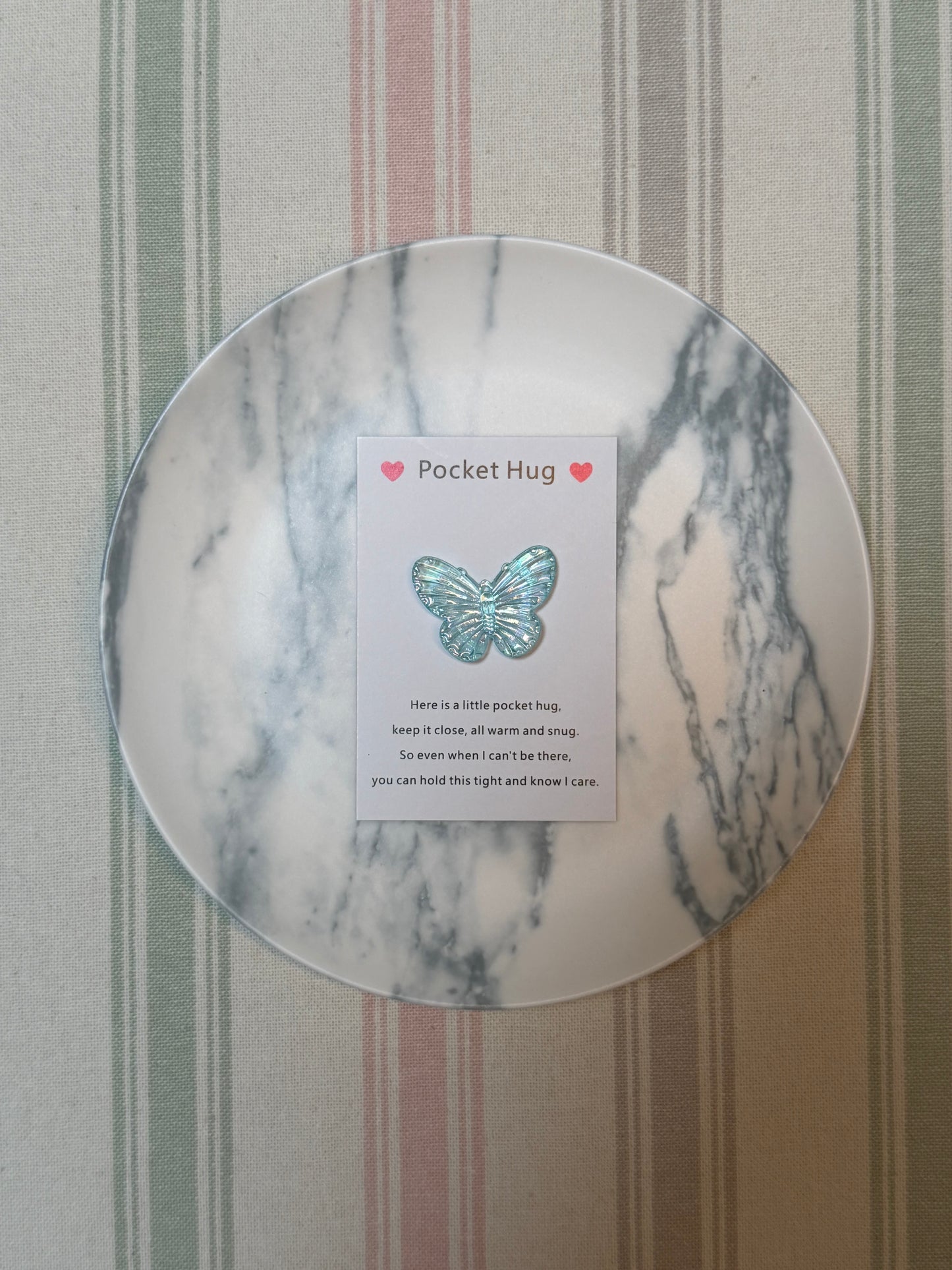 Taphug Pocket Hug card set individually packaged in a clear polybag
