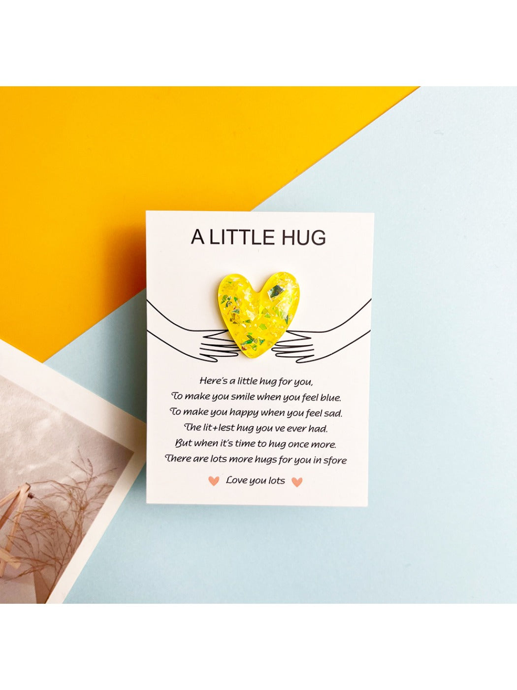 Taphug - Pocket Hug Glitter Heart Gift for Loved Ones