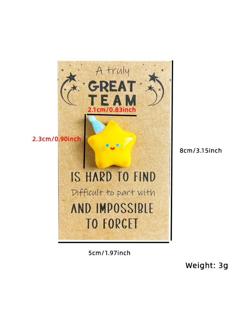 Taphug - Pocket Hug Hat Star Holiday Greeting Card
