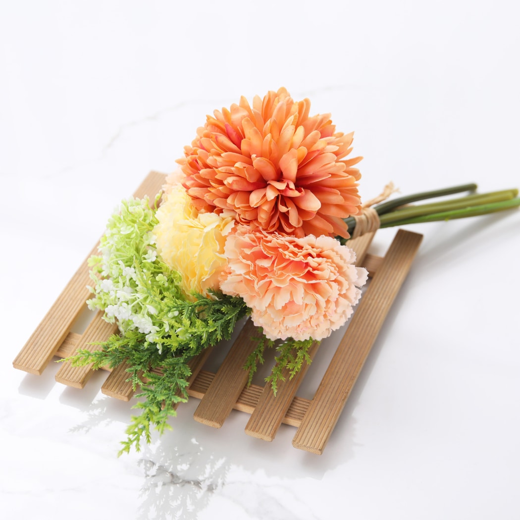 Roselle - Artificial Carnation and Chrysanthemum Bouquet