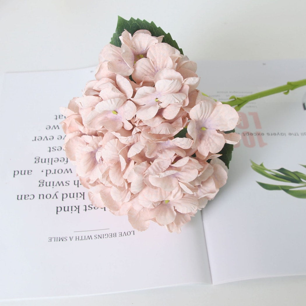 Roselle - Artificial Hydrangea Bouquet Single Stem