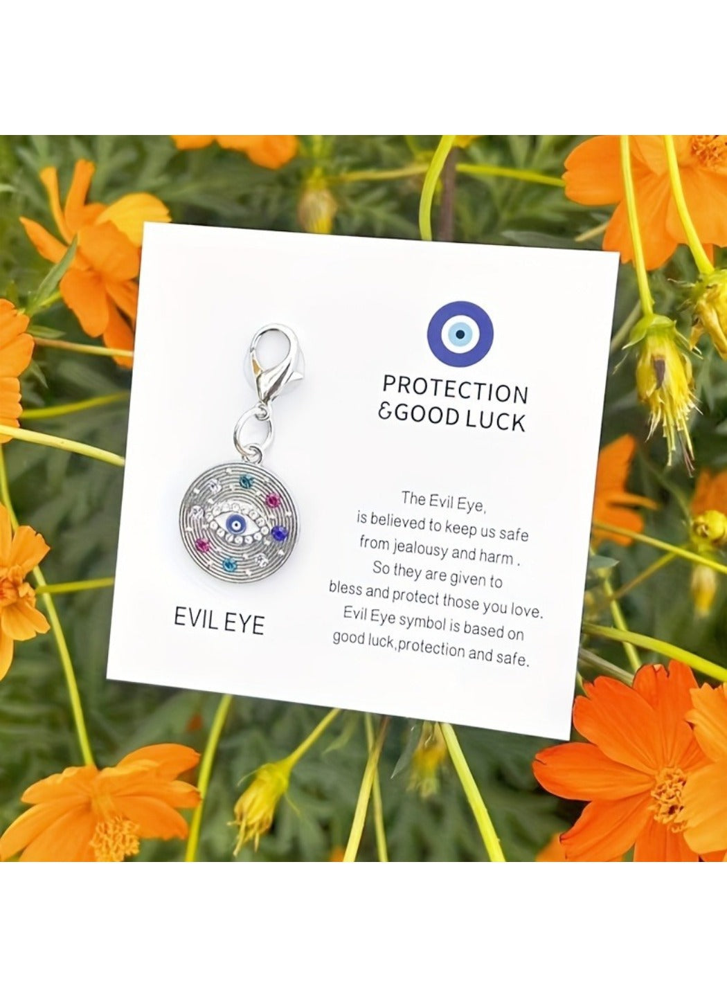 Taphug - Alloy Pocket Hug Card Evil Eye Keychain
