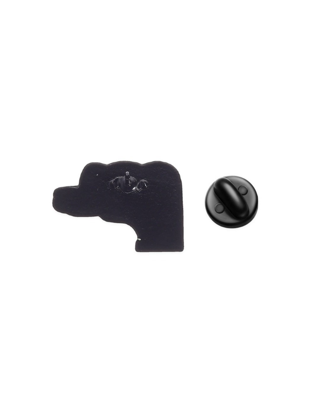 Pinori Funny Winking Dog Brooch novelty pin view 7