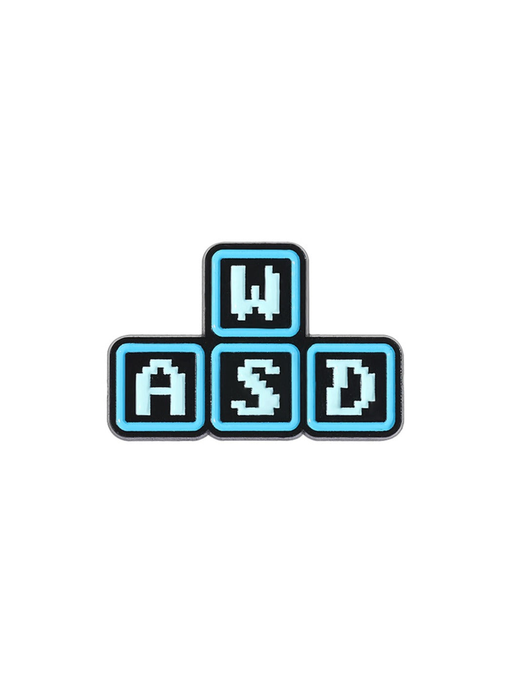 Pinori - Pixel-style Letter Design Metal Badge