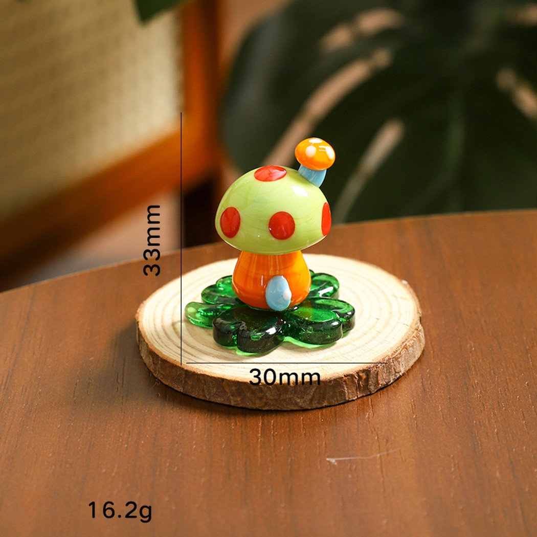 Glasira - Cartoon Style Colorful Mushroom Ornament