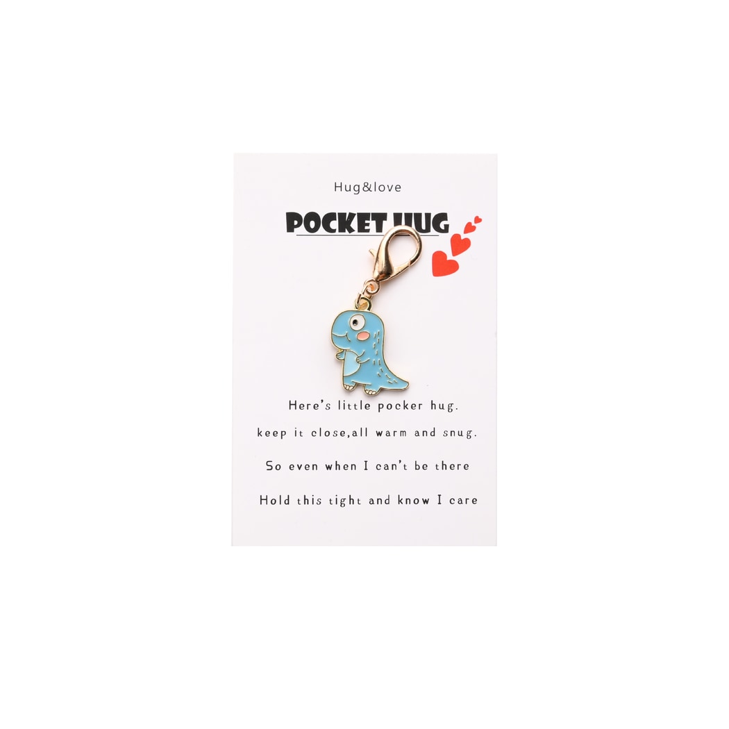 Taphug - Pocket Hug Cartoon Dinosaur Keychain Charm