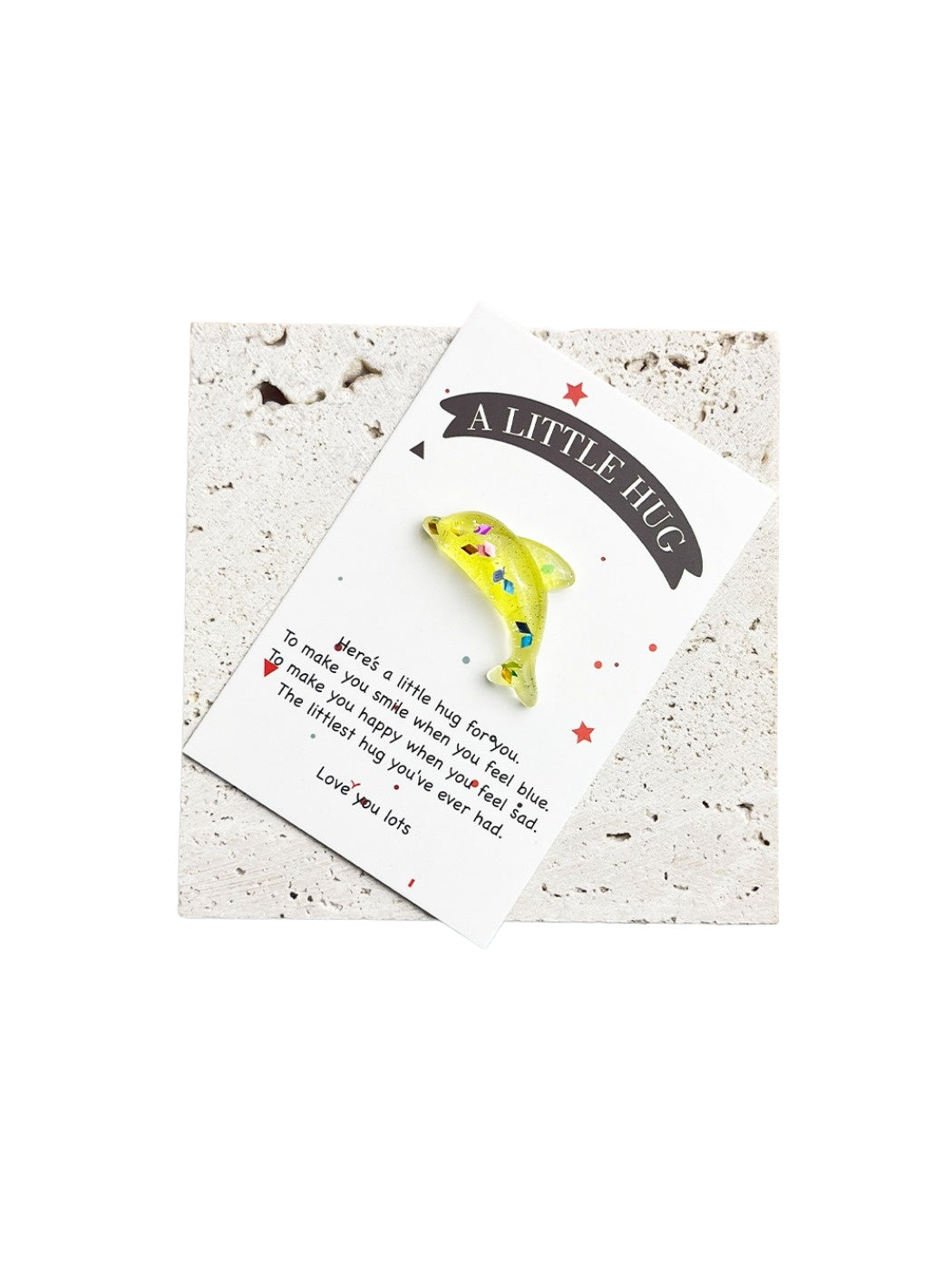 Taphug - Pocket Hug Inspirational Dolphin pocket hug card and keepsake token view 10