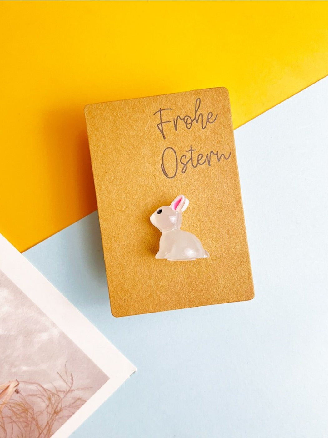 Taphug - Pocket Hug Glow-in-the-Dark Bunny Rabbit pocket hug card and keepsake token view 12