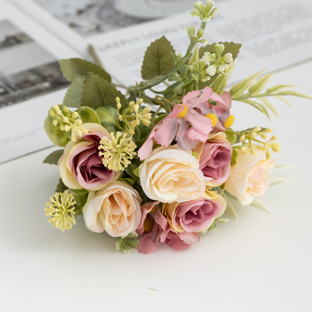 Roselle - Romantic Style Artificial Rose Bouquet