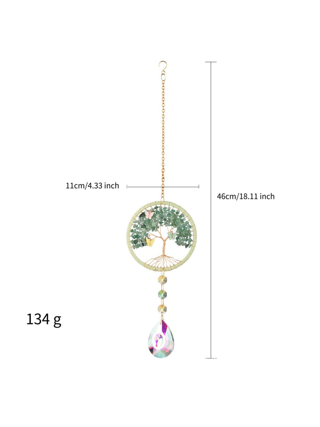 Somnira Tree of Life Dreamcatcher Suncatcher displayed against a neutral backdrop