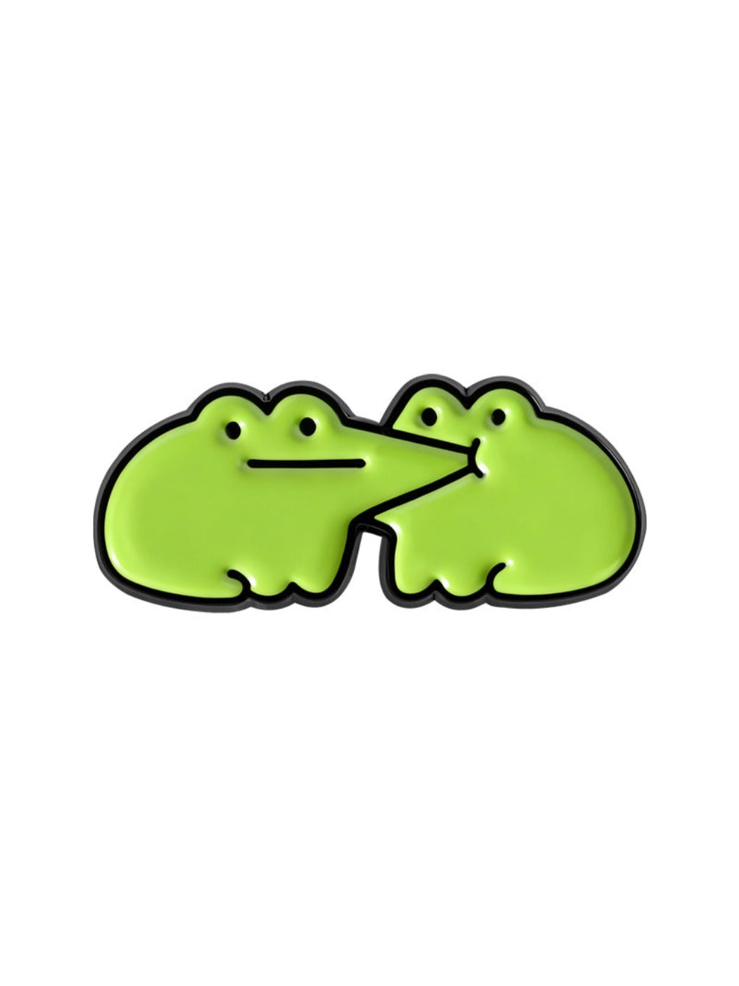 Pinori - Cute Frog Couple Brooch