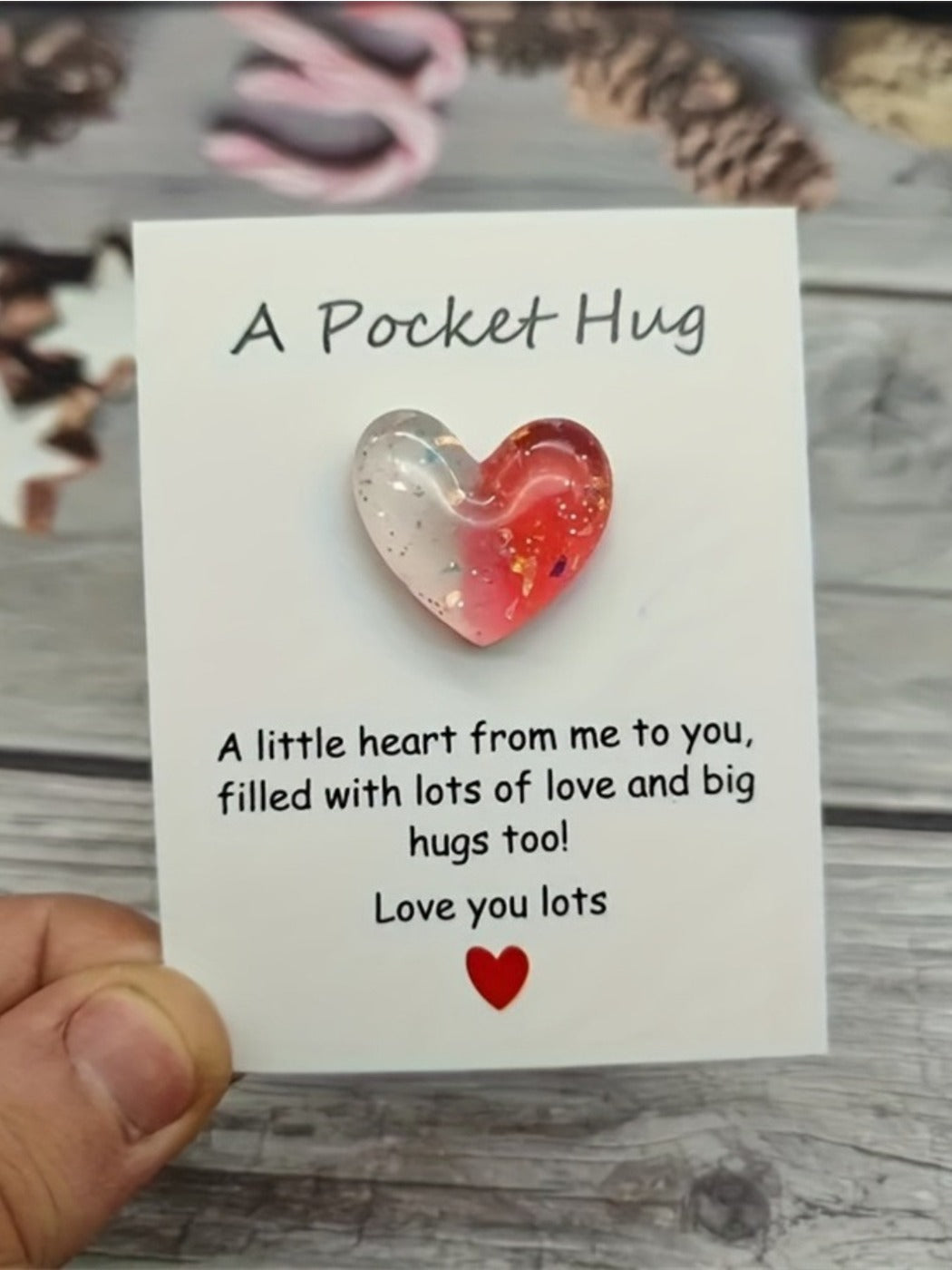 Taphug - Pocket Hug Cute Little Love pocket hug card and keepsake token view 8