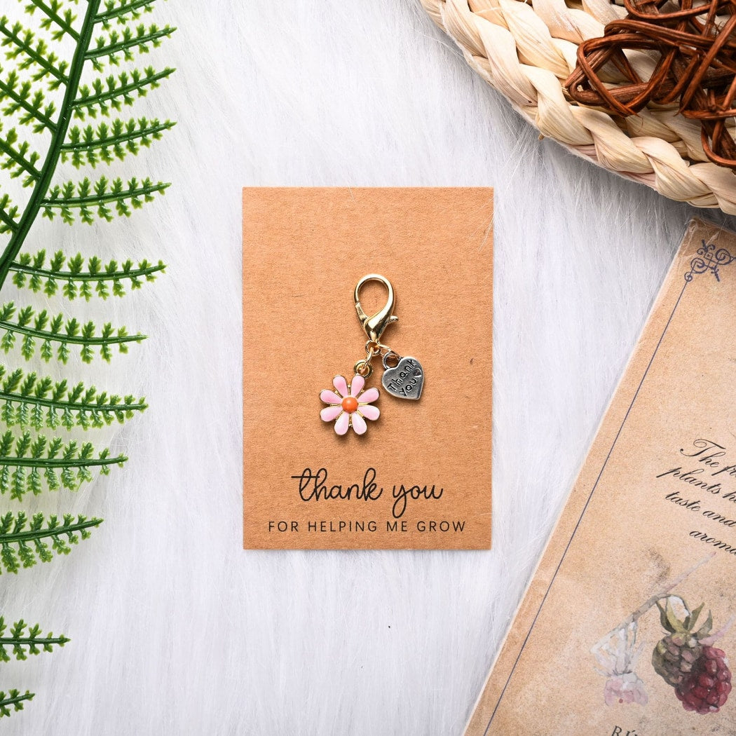 Taphug - Pocket Hug Flower and Heart Keychain