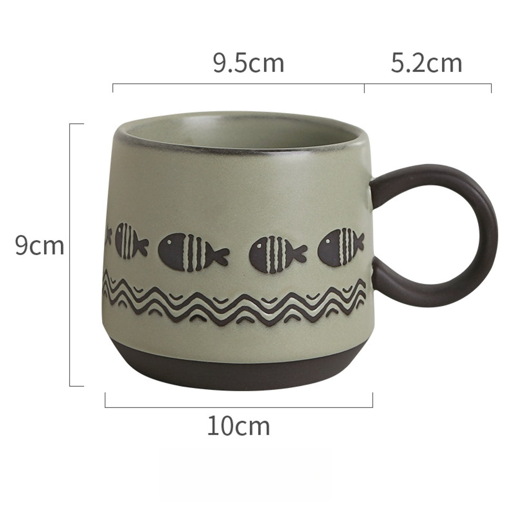 Mivora - Retro Rustic Style Coffee Mug