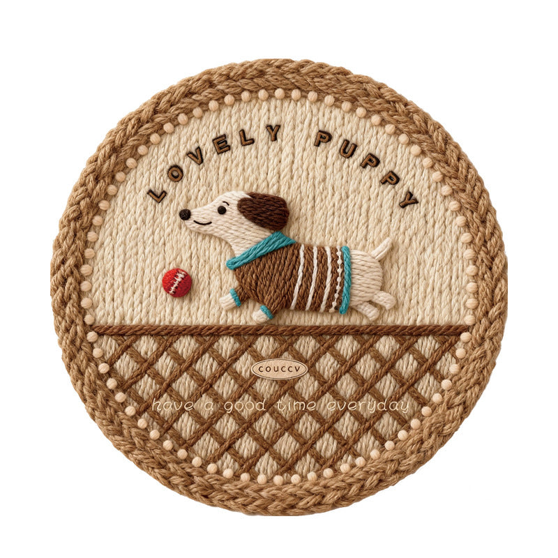 Thimara - Woven Texture Coasters Heat Resistant Placemats