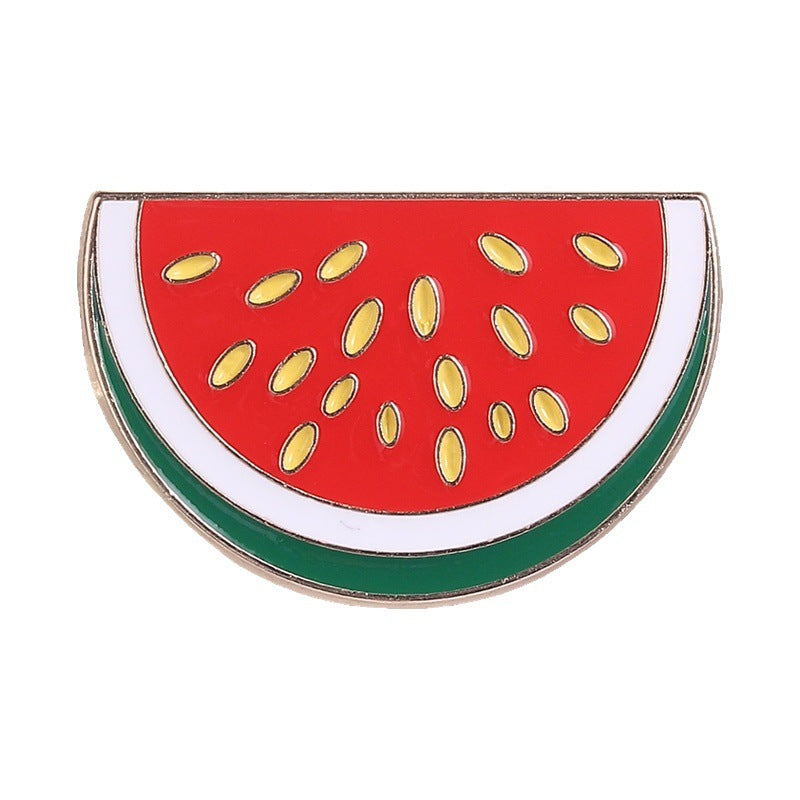 White Rind watermelon enamel pin