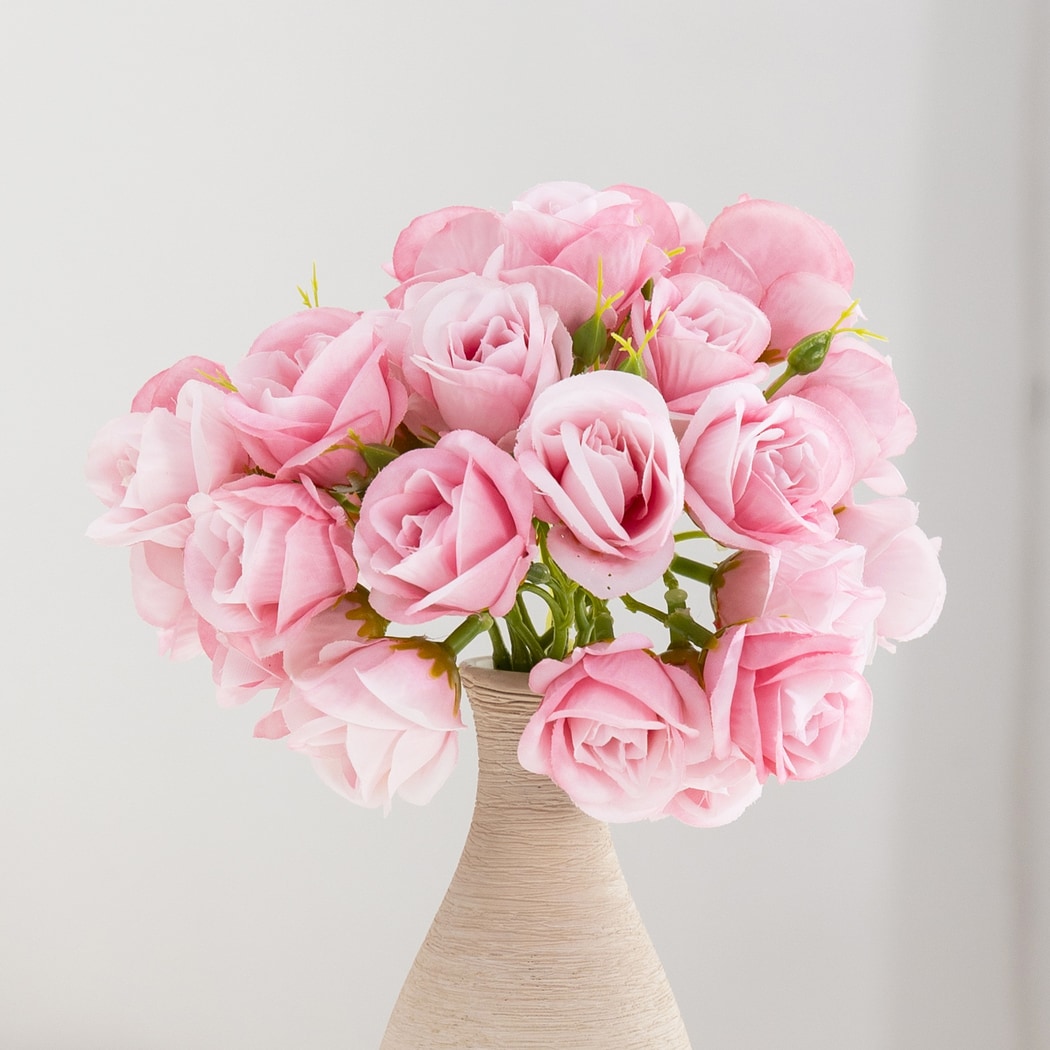 Roselle - Pastel-toned Rose Artificial Flowers Bouquet