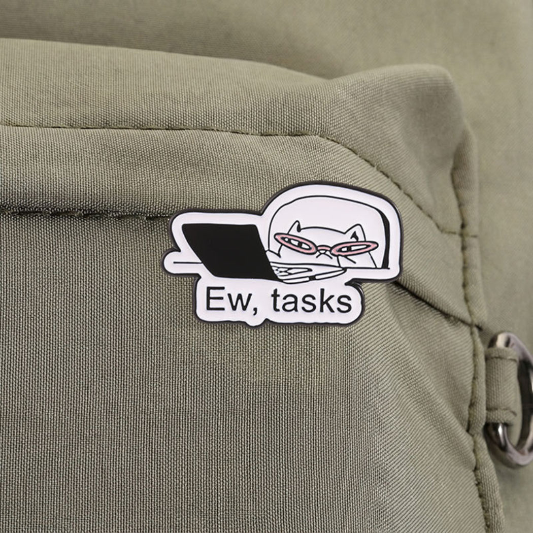 Pinori Tired Cat Enamel Pin