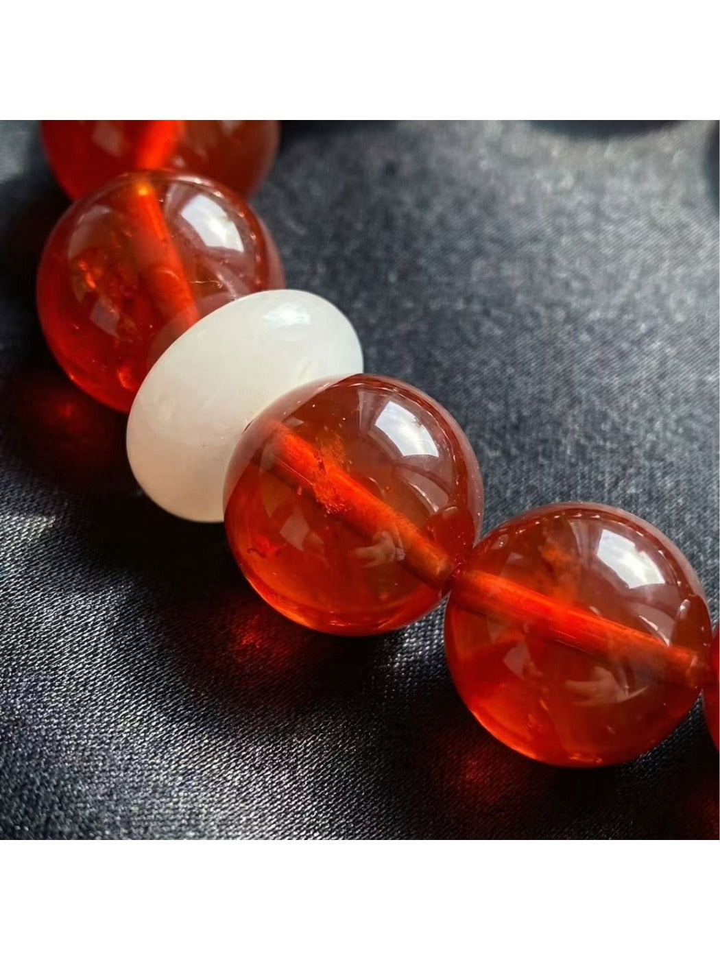 Emora - Red Crystal beaded Bracelet