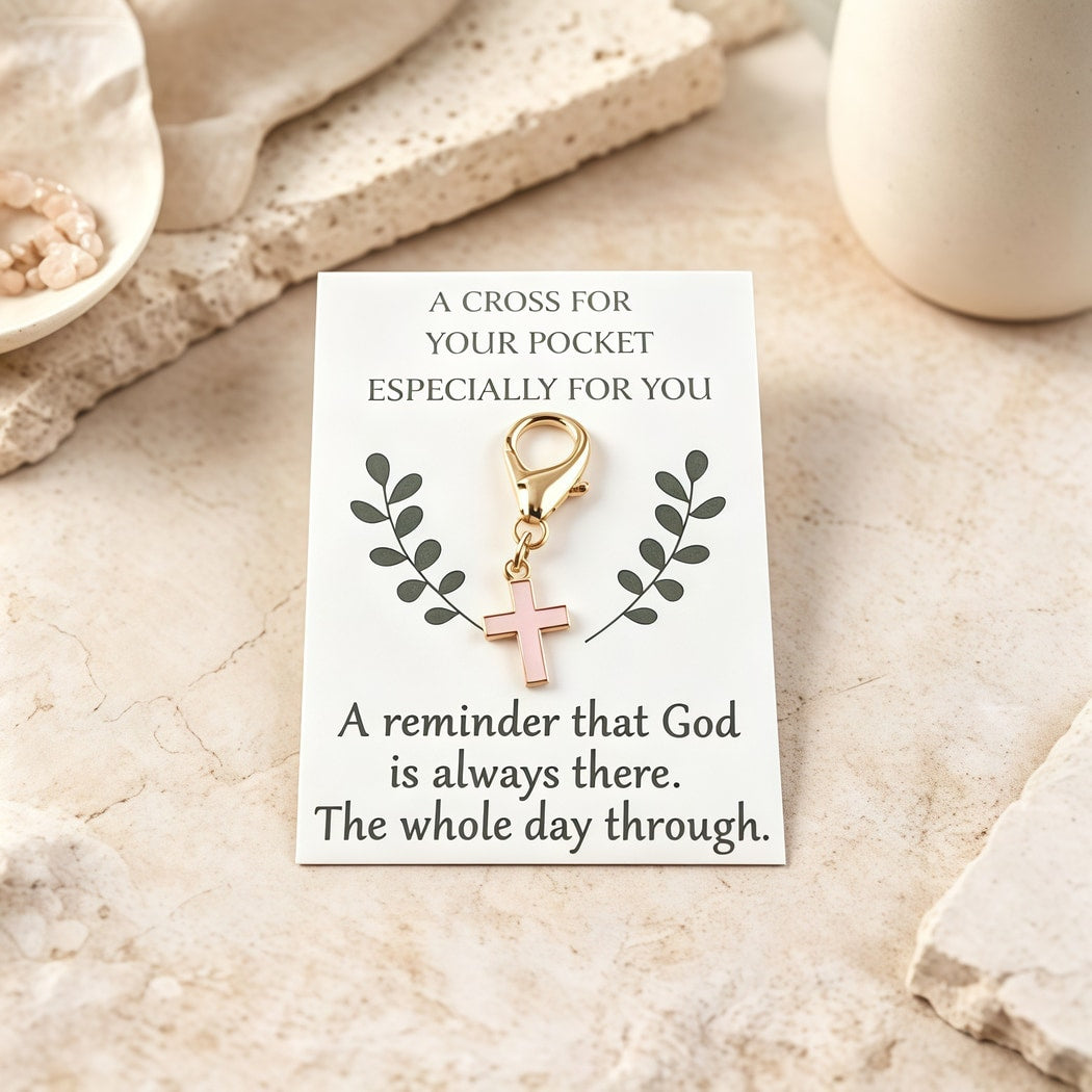 Taphug - Pocket Hug Decorative Cross Charm Token