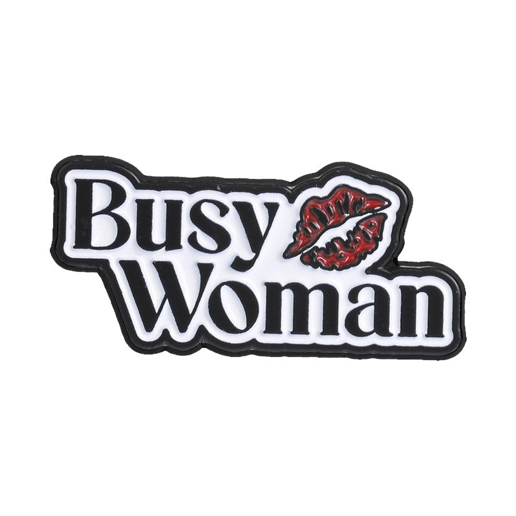 Pinori - Statement English Slogan Letter Brooch Pin