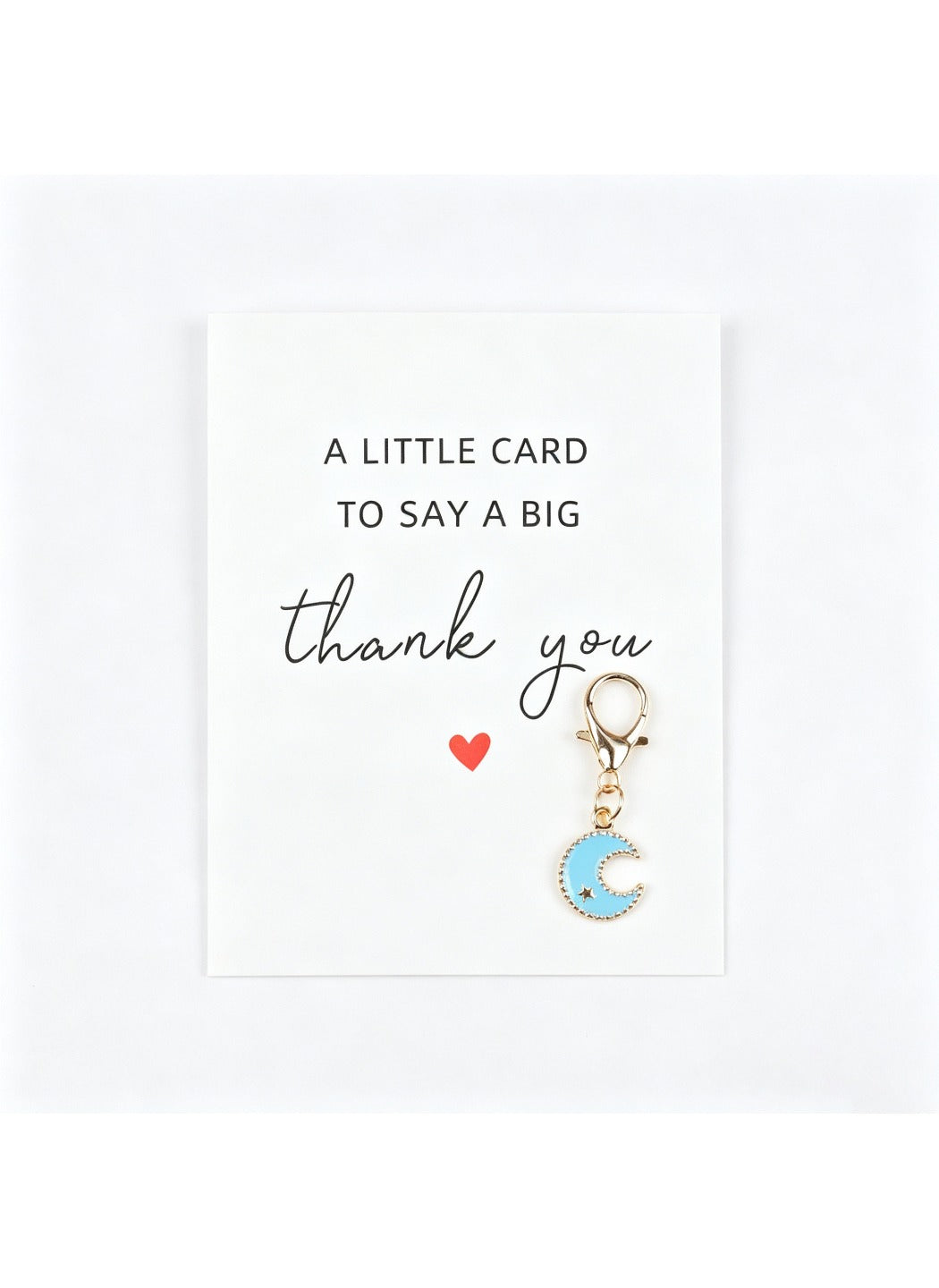 Taphug - Alloy Pocket Hug Card Moon Keychain