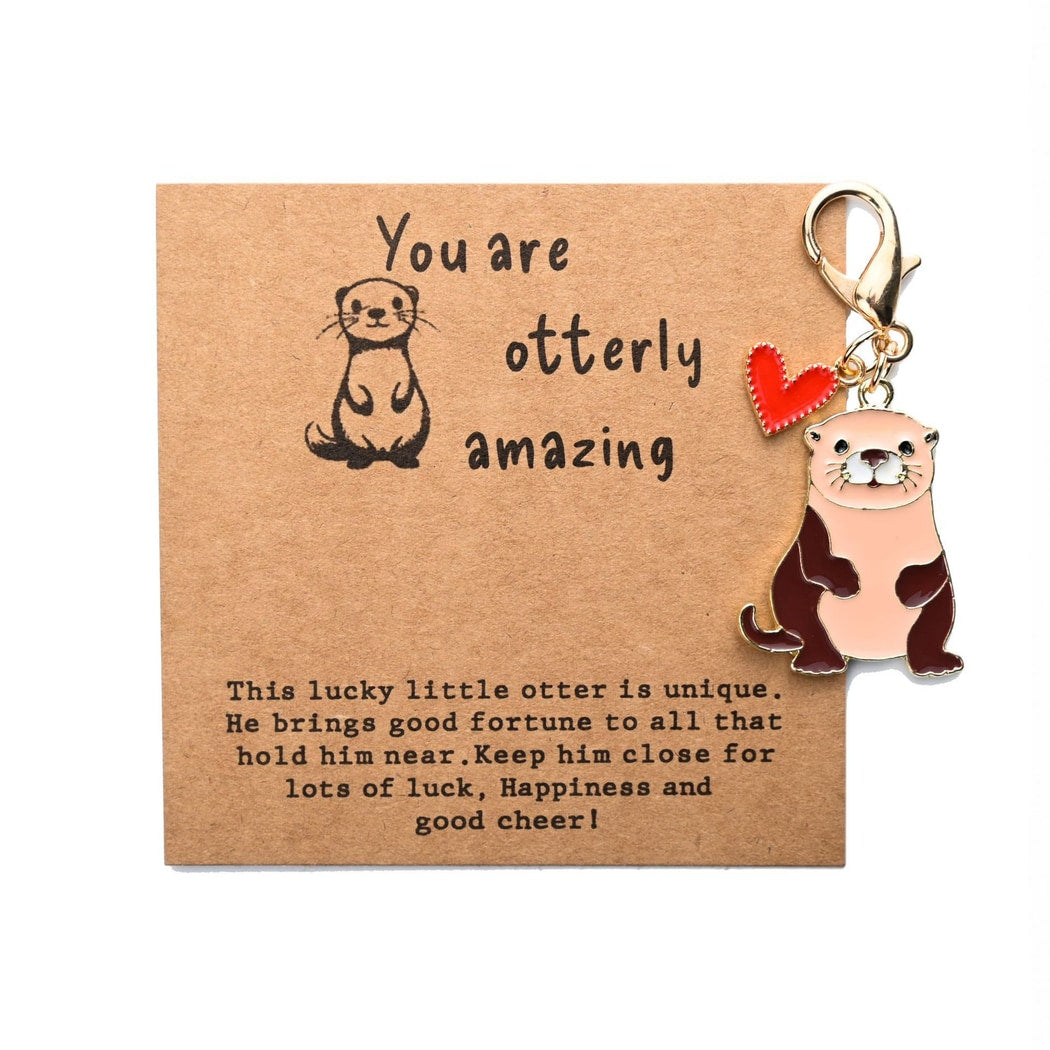 Taphug - Pocket Hug Cartoon Otter Keychain