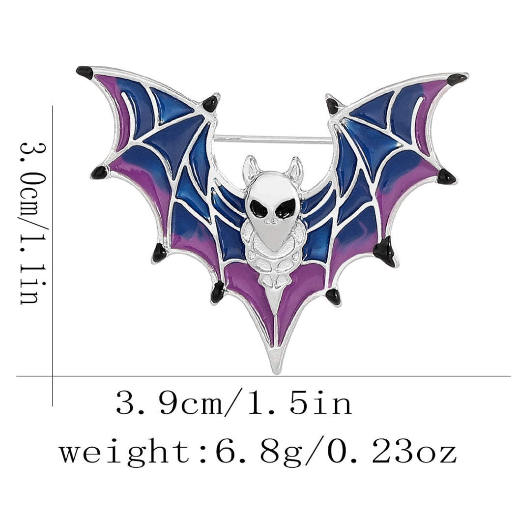 Pinori - Vintage Playful Halloween Bat Pin