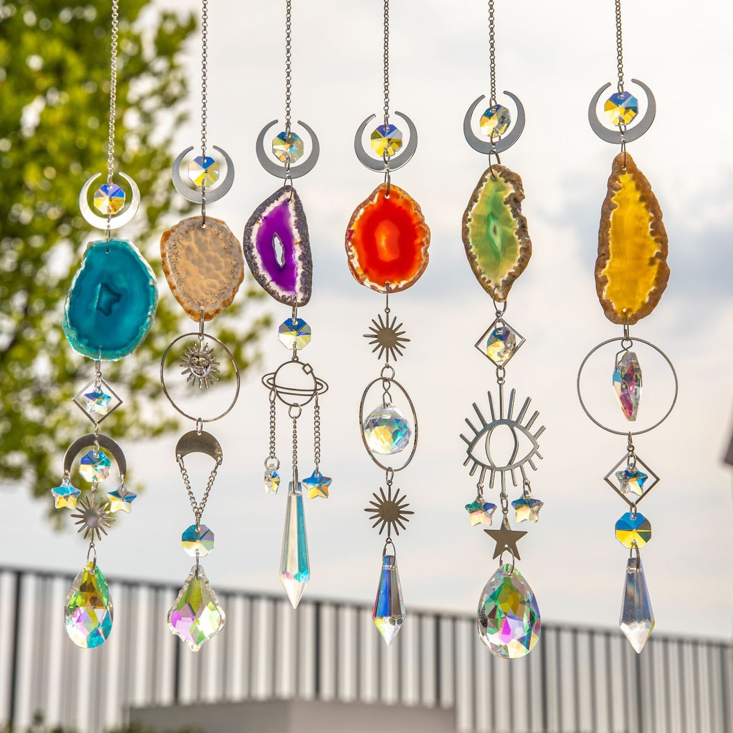Somnira - Geometric Prism Window Hanging Suncatcher