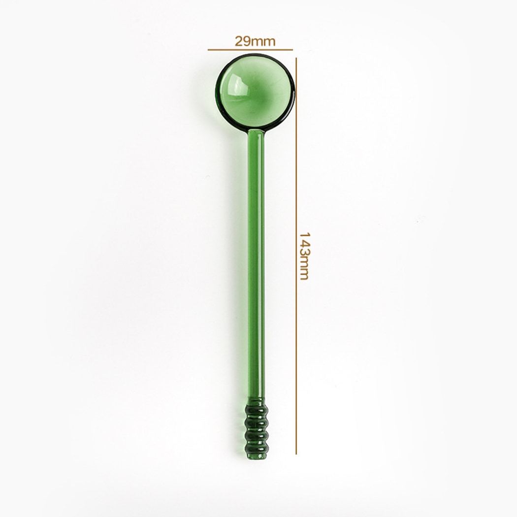 Glasira - Simple Style Colored Long Handle Spoon