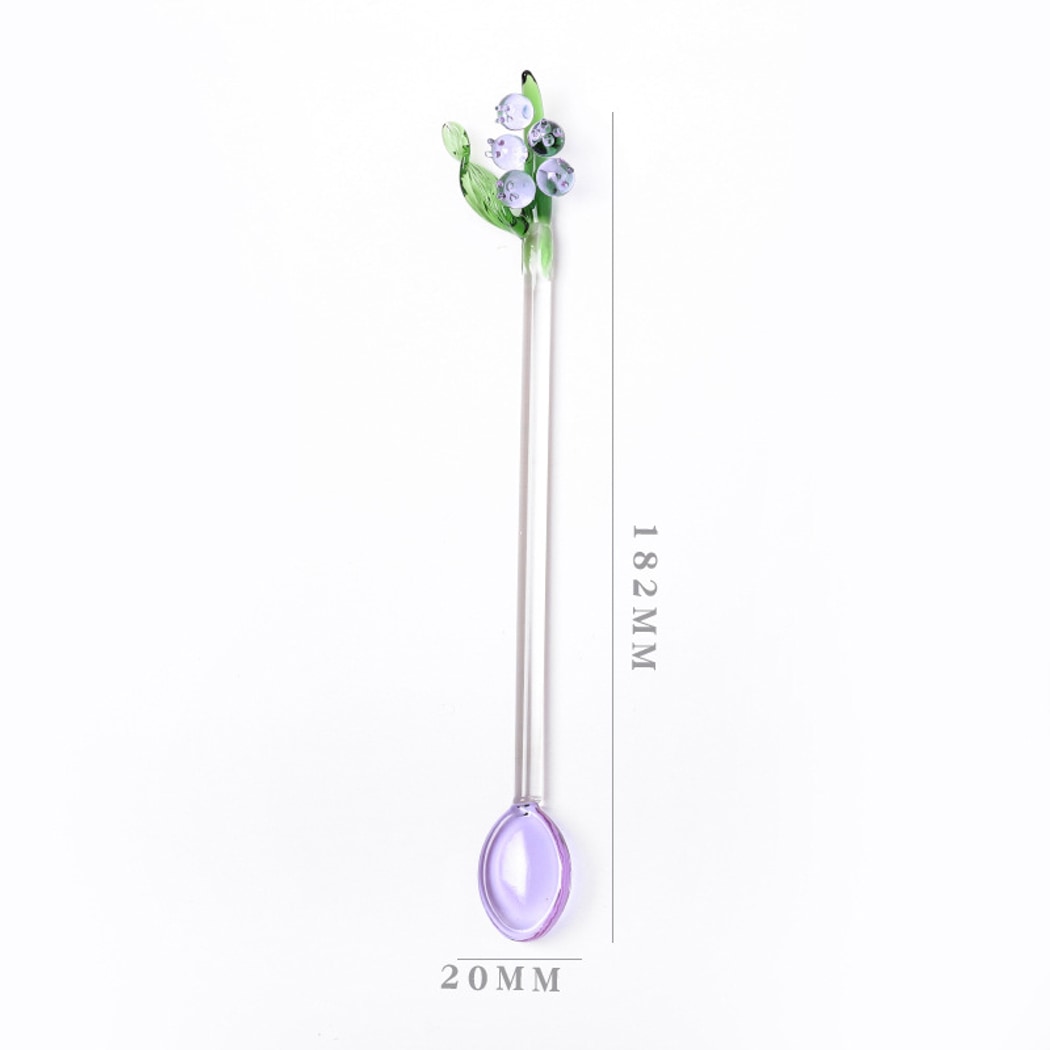 Glasira - Cute Blueberry Long Handle Spoon