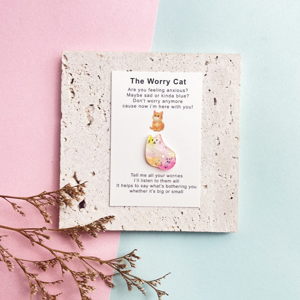 Pocket Hug "The Worry Cat" – Your Mini Comfort Companion