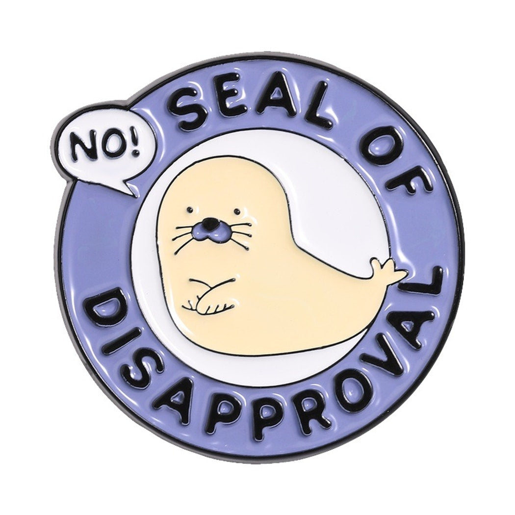 Pinori - Cartoon Seal Pin Brooch