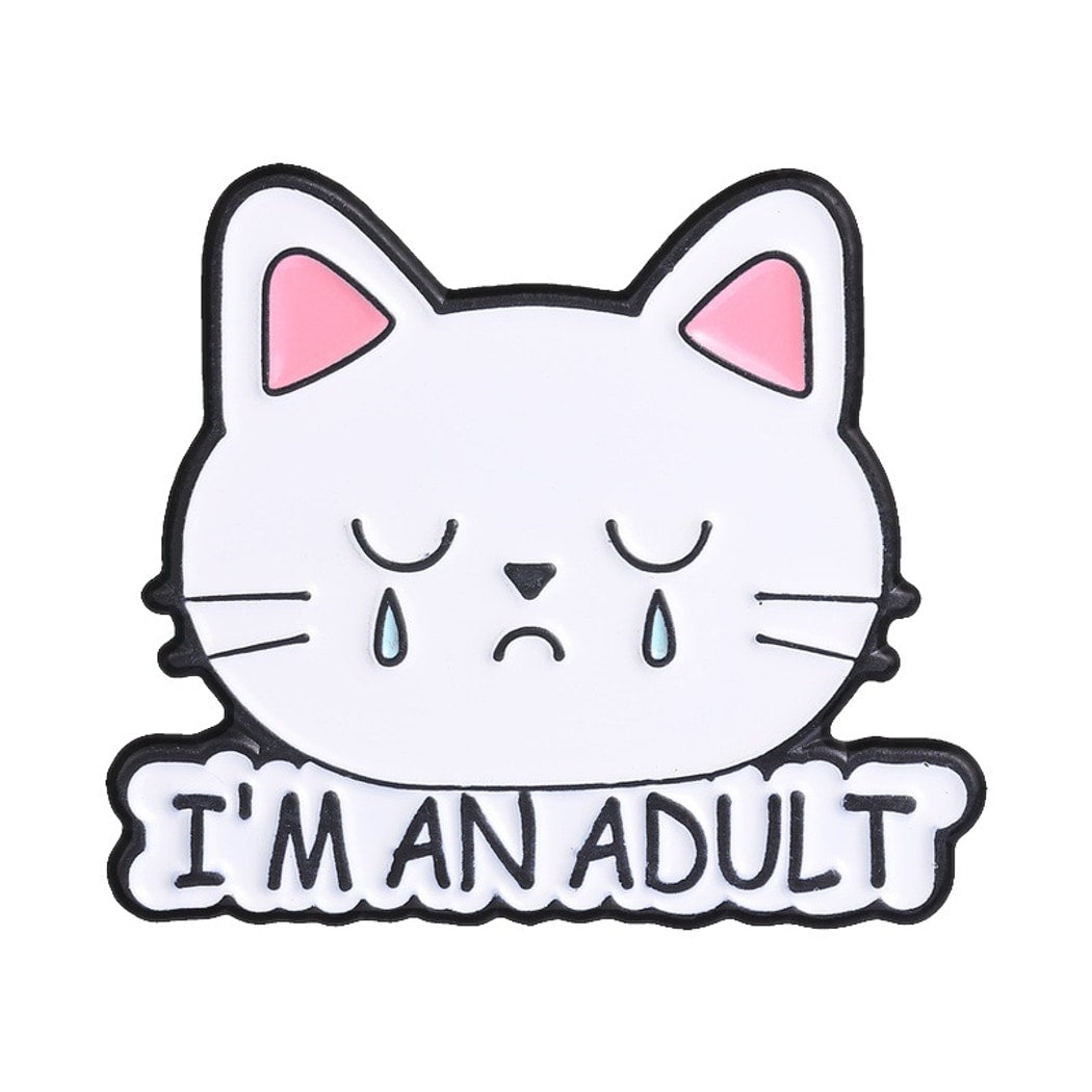 Pinori - Funny Cat Quote Character Pin