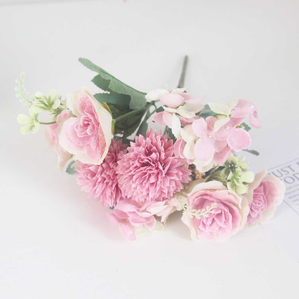 Roselle - Decorative Mixed-variety Artificial Flower Bouquet