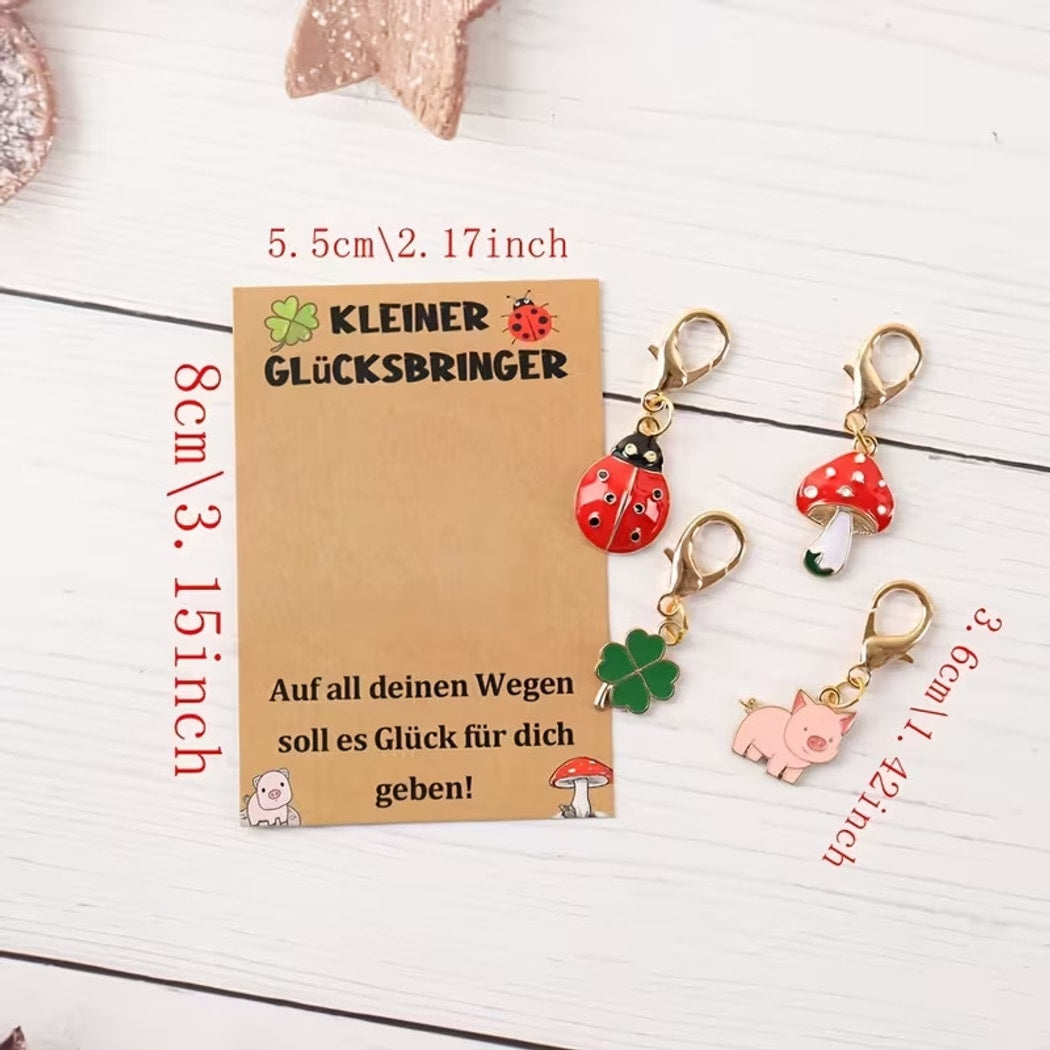 Taphug - Pocket Hug Cartoon Motif Keychain Set