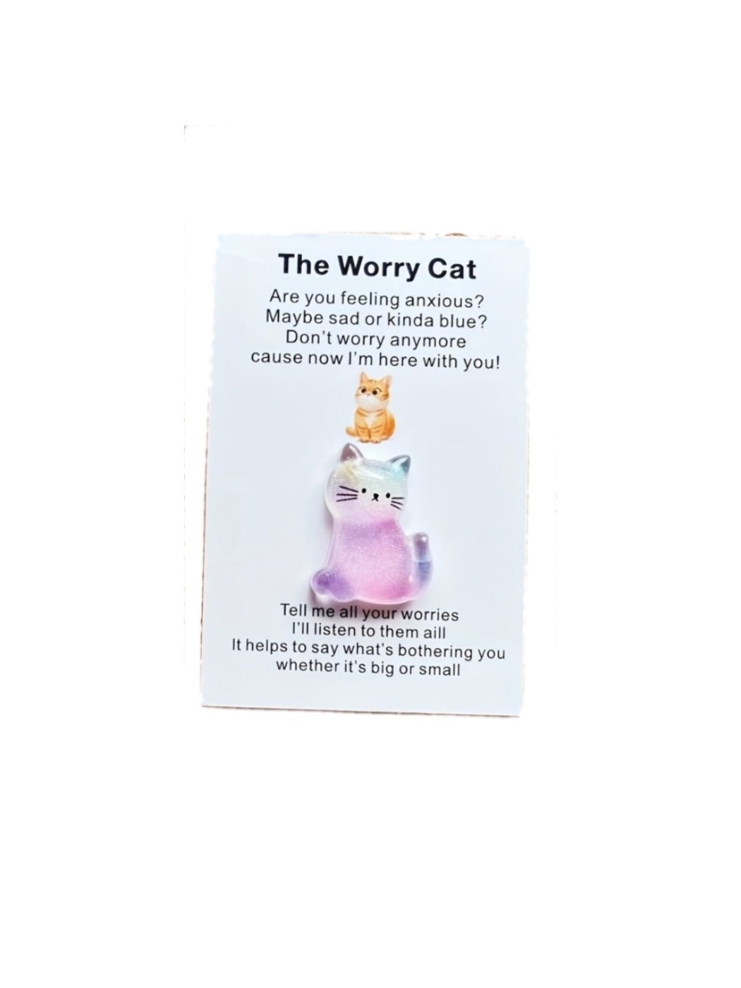 Taphug - Pocket Hug Pink Blue Cat pocket hug card and keepsake token view 11