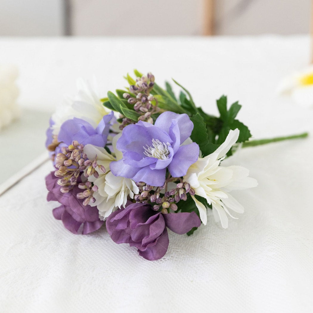 Roselle - Mixed Camellia Daisy Artificial Flower Bouquet